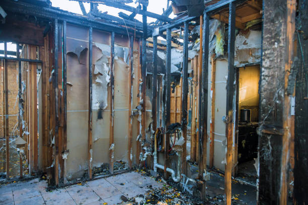 Professional Fire Damage Repair technician working in Laurel, FL